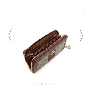 Authentic Gucci Ophidia zip around wallet NWOT